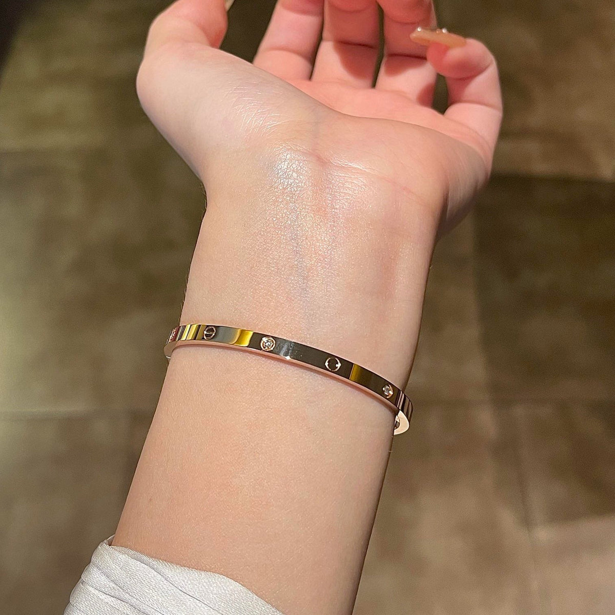 [Cadisa] LOVE BRACELET 3.65MM 6 DIAMONDS