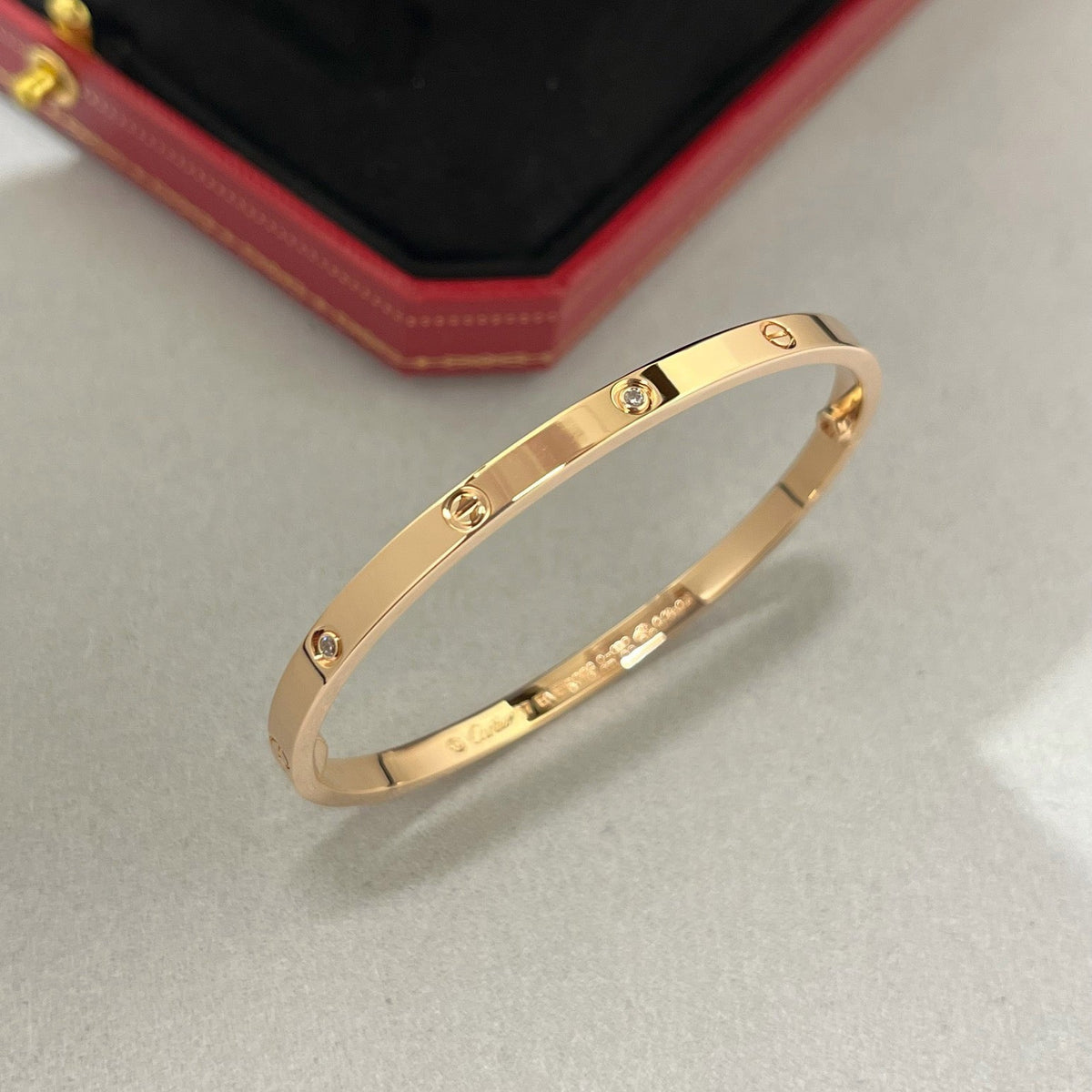 [Cadisa] LOVE BRACELET 3.65MM 6 DIAMONDS