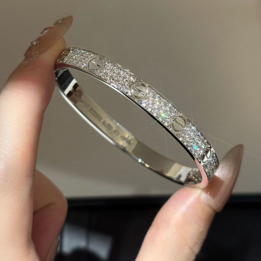 [Cadisa] LOVE BRACELET 6.1MM DIAMOND-PAVED