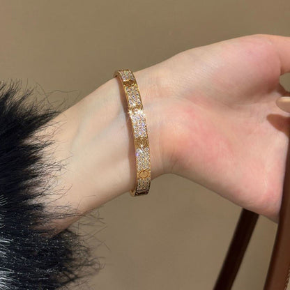 [Cadisa] LOVE BRACELET 6.1MM DIAMOND-PAVED