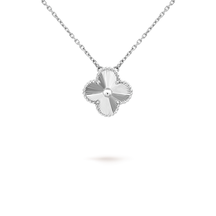 [Cadisa]CLOVER 15MM NECKLACE SILVER COLLECTION
