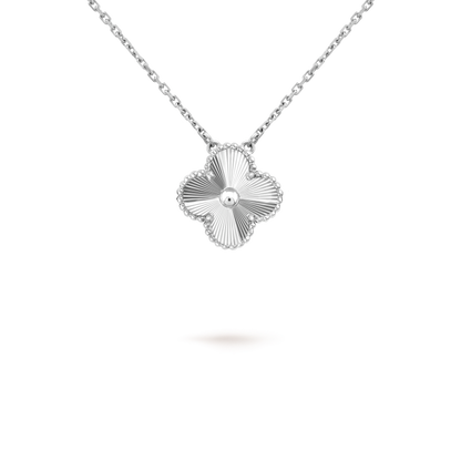 [Cadisa]CLOVER 15MM NECKLACE SILVER COLLECTION