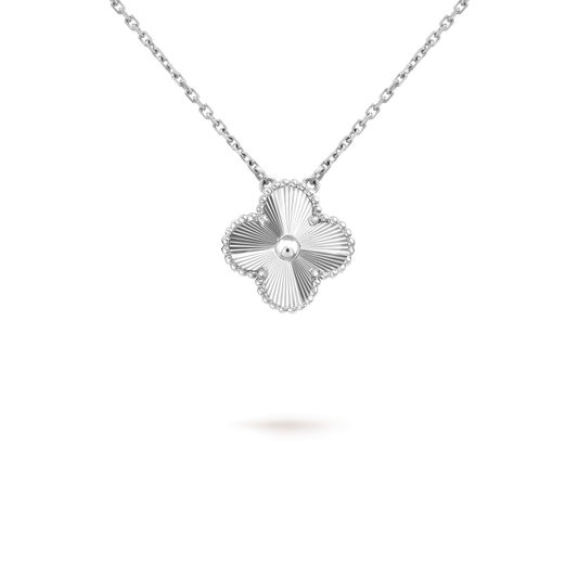 [Cadisa]CLOVER 15MM NECKLACE SILVER COLLECTION