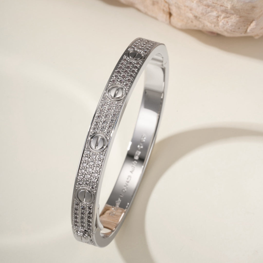[Cadisa] LOVE BRACELET 6.1MM DIAMOND-PAVED
