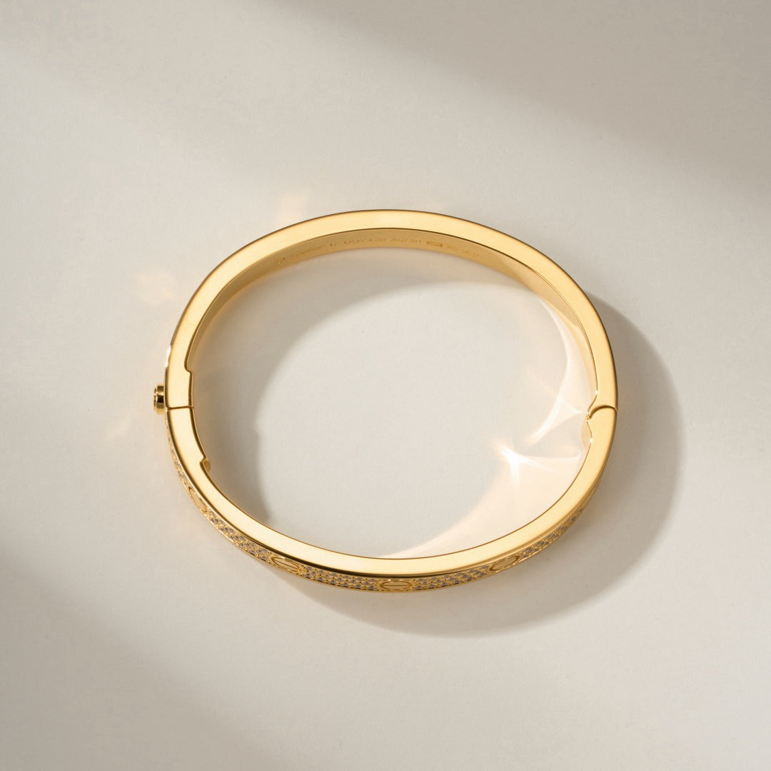 [Cadisa] LOVE BRACELET 6.1MM DIAMOND-PAVED