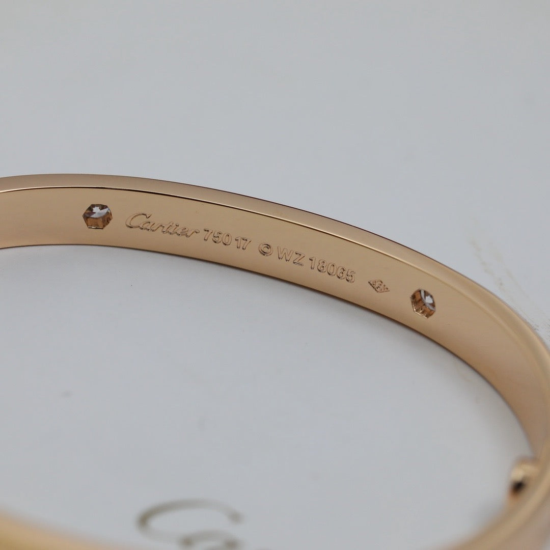 [Cadisa] LOVE BRACELET 6.1MM 4 DIAMONDS