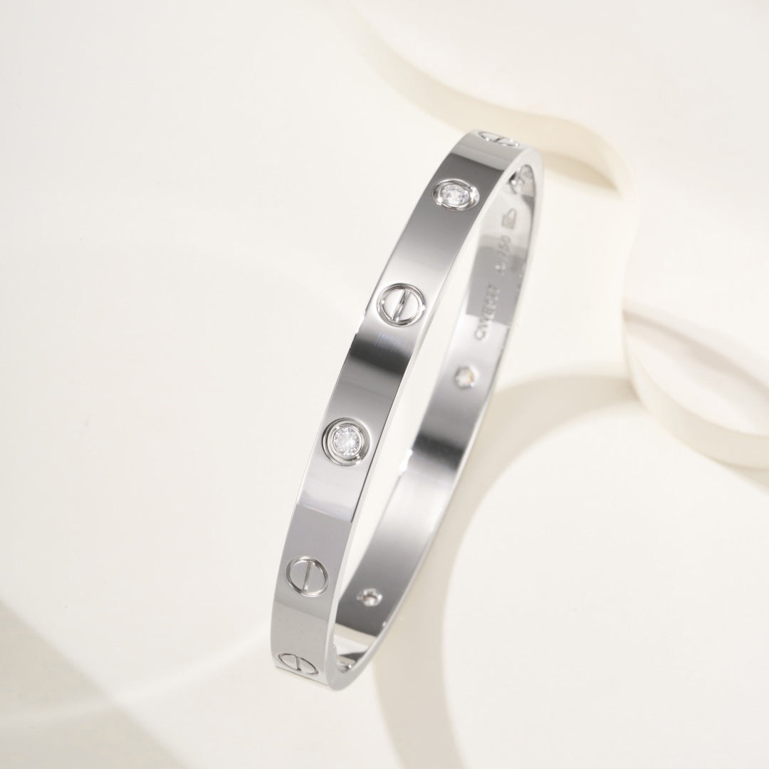 [Cadisa] LOVE BRACELET 6.1MM 4 DIAMONDS