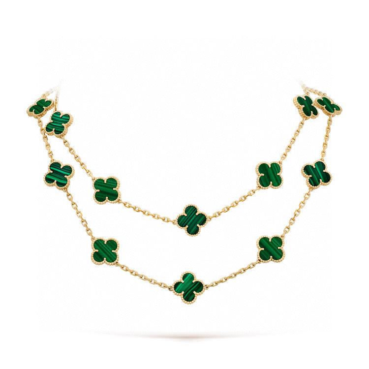 [Cadisa]CLOVER 20 MOTIFS MALACHITE GOLD