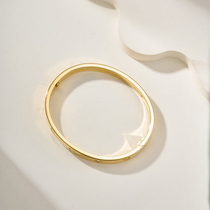[Cadisa] LOVE BRACELET 6.1MM 4 DIAMONDS