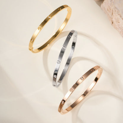 [Cadisa] LOVE BRACELET 3.65MM 6 DIAMONDS