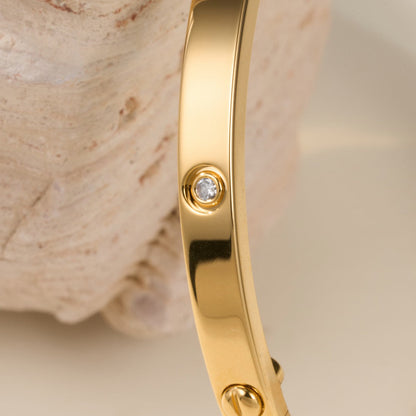 [Cadisa] LOVE BRACELET 3.65MM 6 DIAMONDS