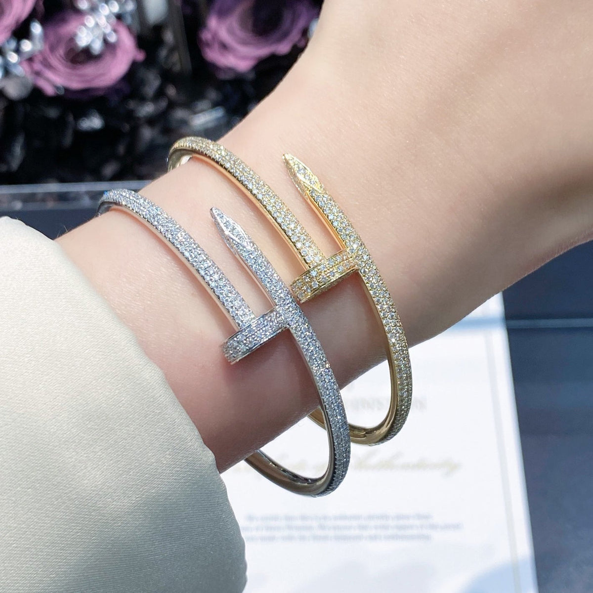 [Cadisa] JUSTE BRACELET 3.5MM ALL DIAMONDS