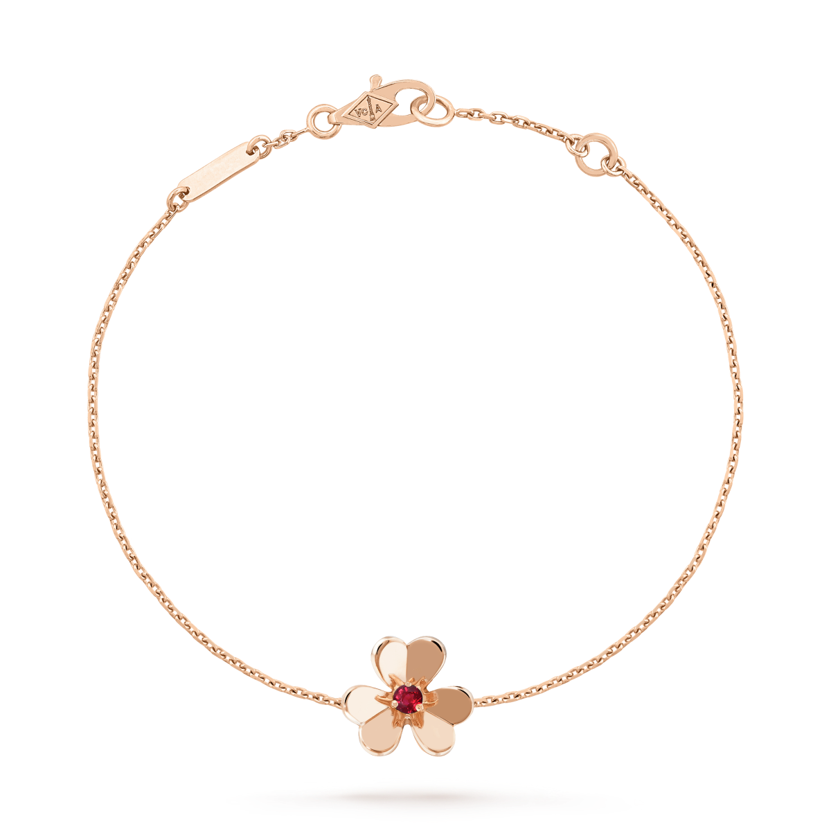 [Cadisa]FRIVOLE GOLD FLOWER PINK MALACHITE BRACELET