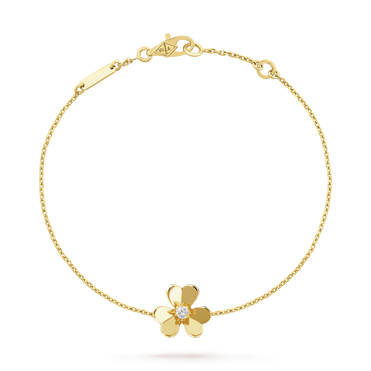 [Cadisa]FRIVOLE GOLD FLOWER PINK MALACHITE BRACELET