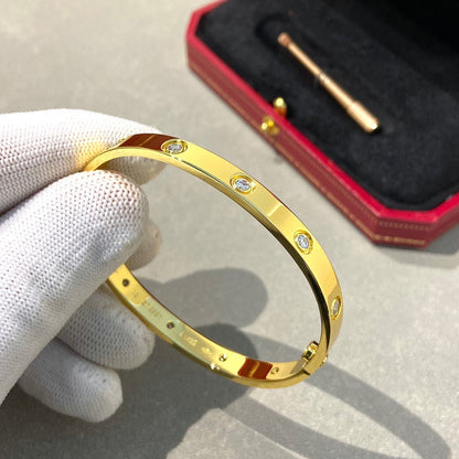 [Cadisa] LOVE BRACELET 6.1MM 10 DIAMONDS
