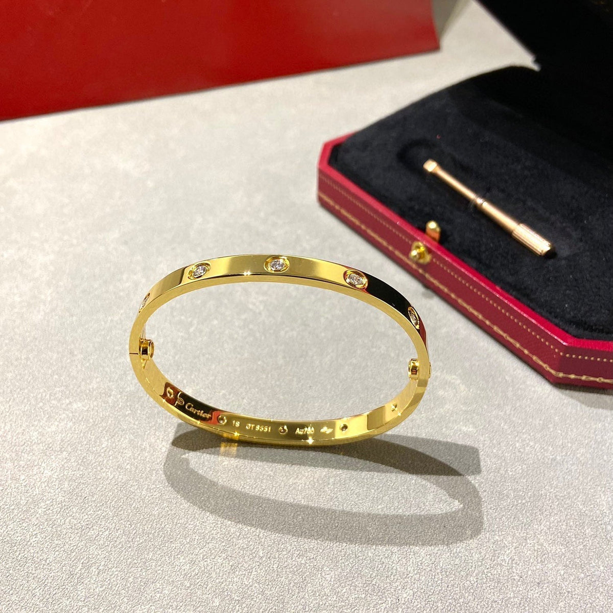 [Cadisa] LOVE BRACELET 6.1MM 10 DIAMONDS