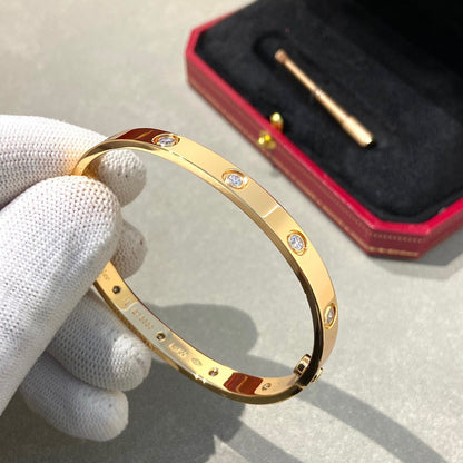 [Cadisa] LOVE BRACELET 6.1MM 10 DIAMONDS