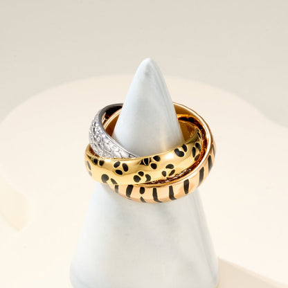 [Cadisa] TRINITY  RING LEOPARD PRINT