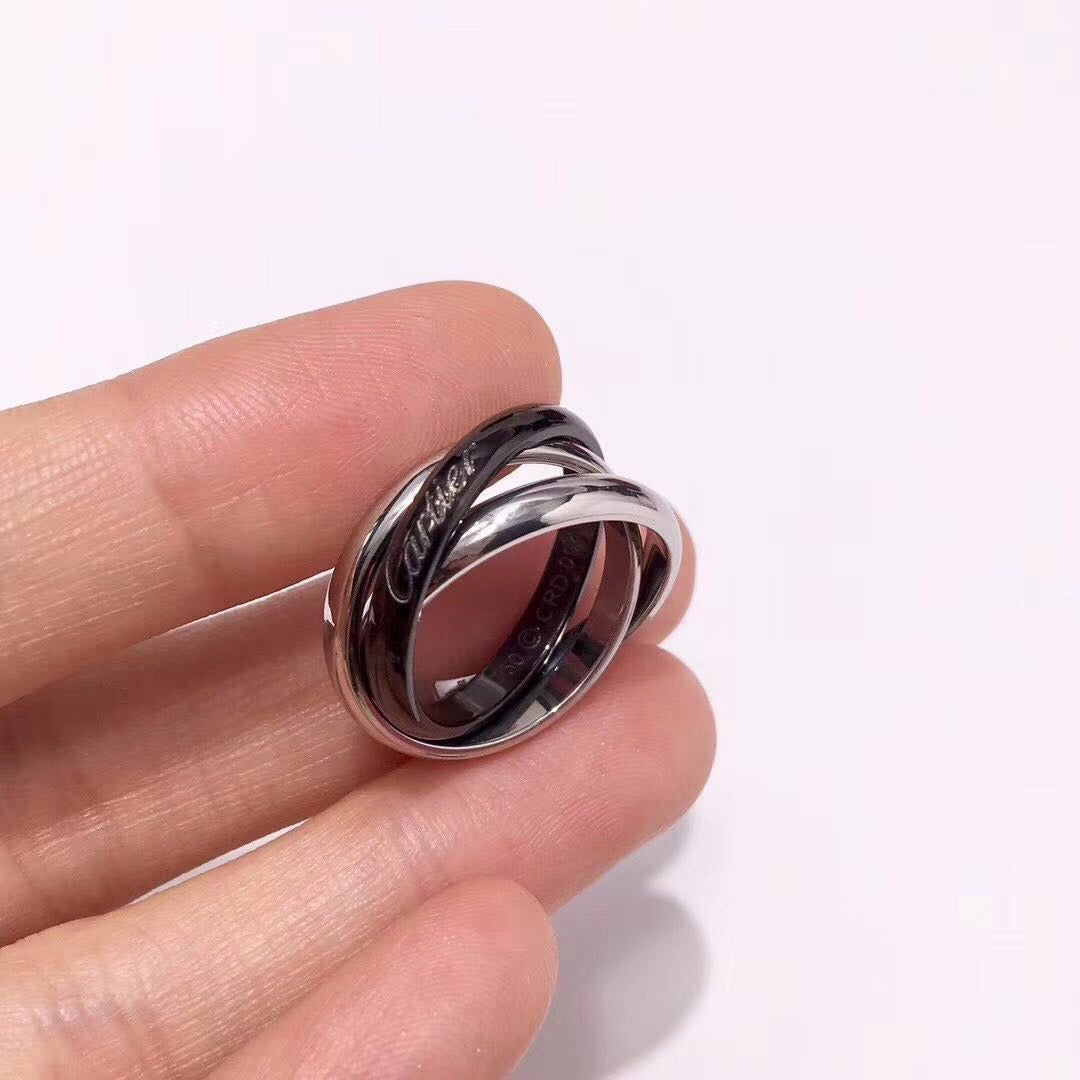 [Cadisa] TRINITY 3.2MM RING BLACK CERAMIC