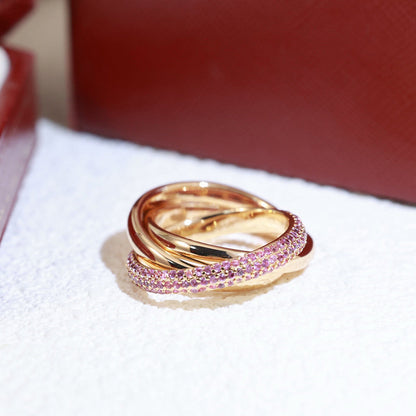 [Cadisa] TRINITY 3.2MM RING PINK DIAMOND