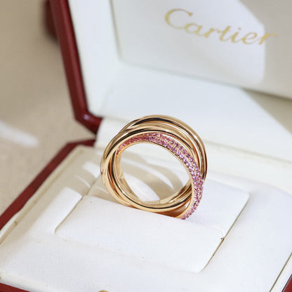 [Cadisa] TRINITY 3.2MM RING PINK DIAMOND
