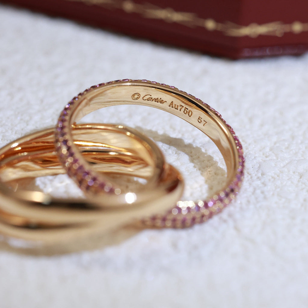 [Cadisa] TRINITY 3.2MM RING PINK DIAMOND