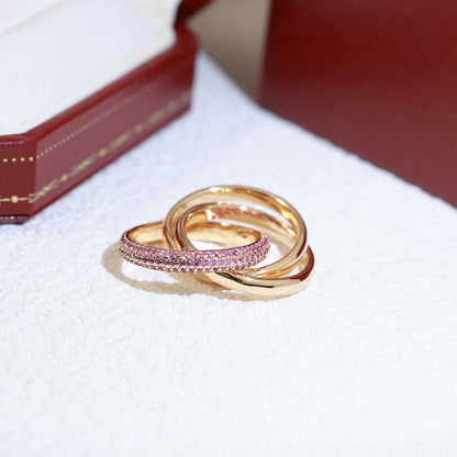 [Cadisa] TRINITY 3.2MM RING PINK DIAMOND