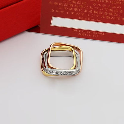 [Cadisa] TRINITY 3.5MM CUSHION RING COLLECTION