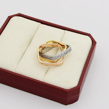 [Cadisa] TRINITY 3.5MM CUSHION RING COLLECTION