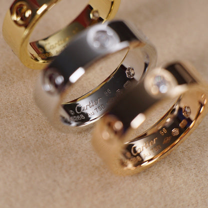 [Cadisa] LOVE 5.5MM 3 DIAMOND RING