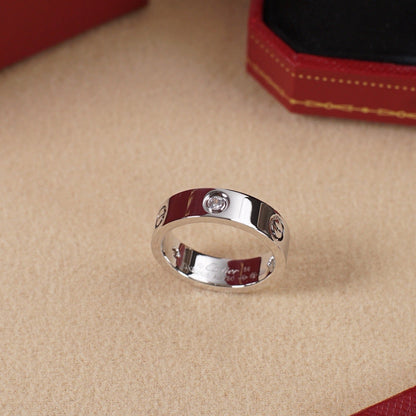 [Cadisa] LOVE 5.5MM 3 DIAMOND RING