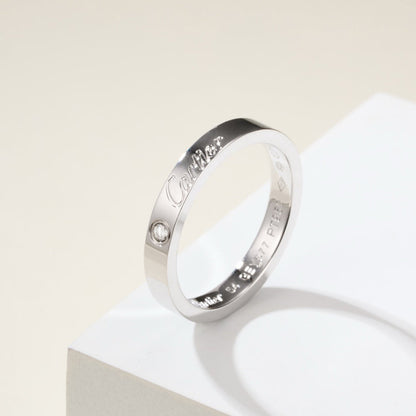 [Cadisa] LOVE RING 4MM 1 DIAMOND