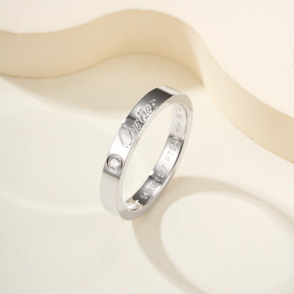 [Cadisa] LOVE RING 4MM 1 DIAMOND