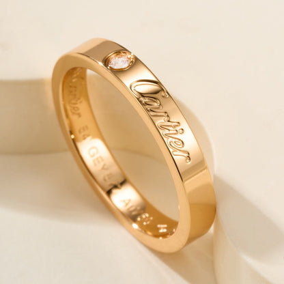 [Cadisa] LOVE RING 4MM 1 DIAMOND