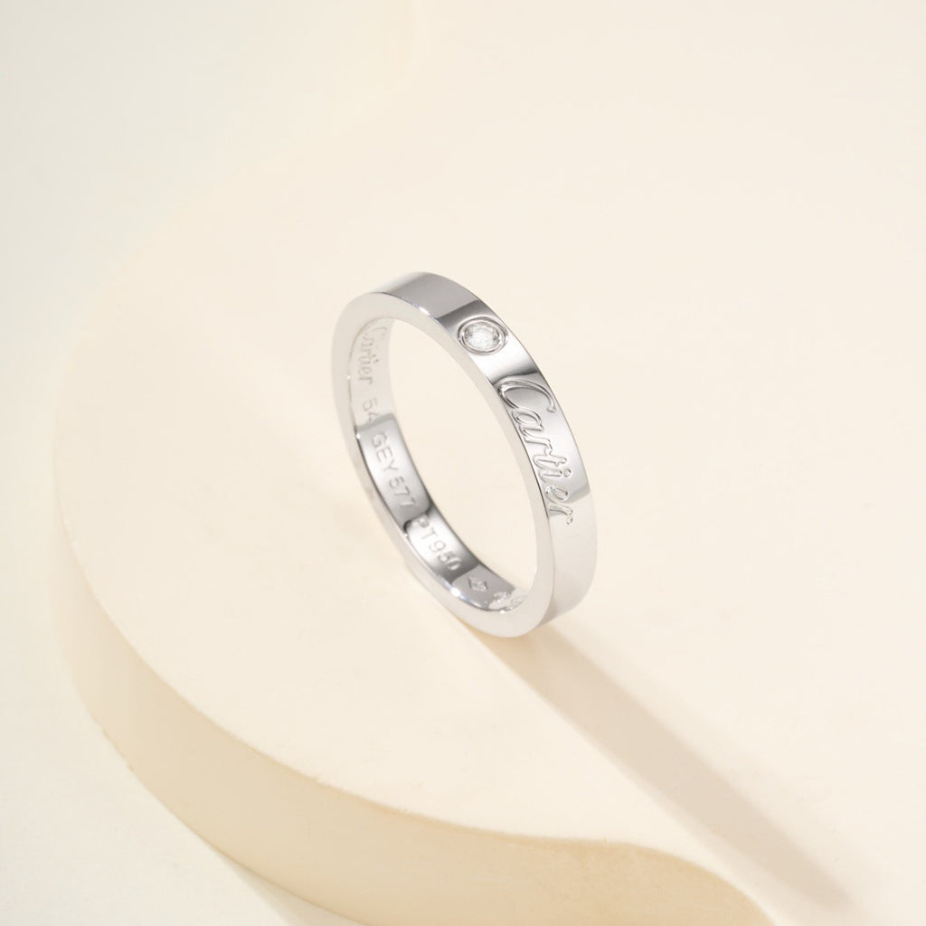 [Cadisa] LOVE RING 4MM 1 DIAMOND