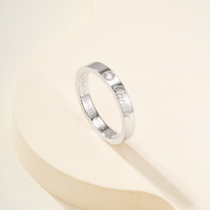 [Cadisa] LOVE RING 4MM 1 DIAMOND