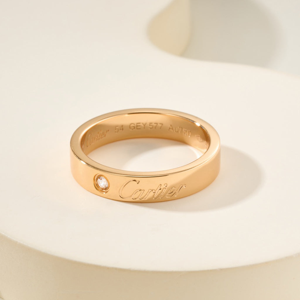 [Cadisa] LOVE RING 4MM 1 DIAMOND