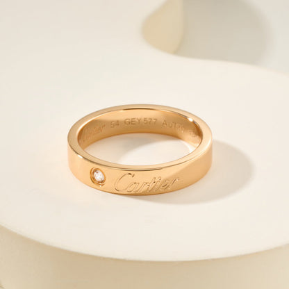 [Cadisa] LOVE RING 4MM 1 DIAMOND