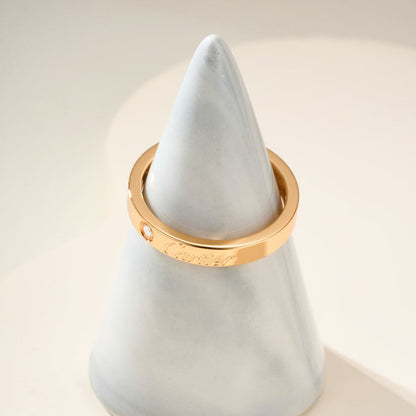 [Cadisa] LOVE RING 4MM 1 DIAMOND
