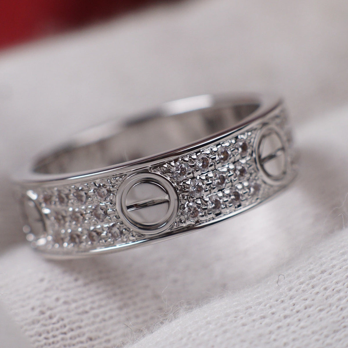 [Cadisa] LOVE RING 5.5MM DIAMONDS PAVED
