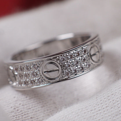 [Cadisa] LOVE RING 5.5MM DIAMONDS PAVED