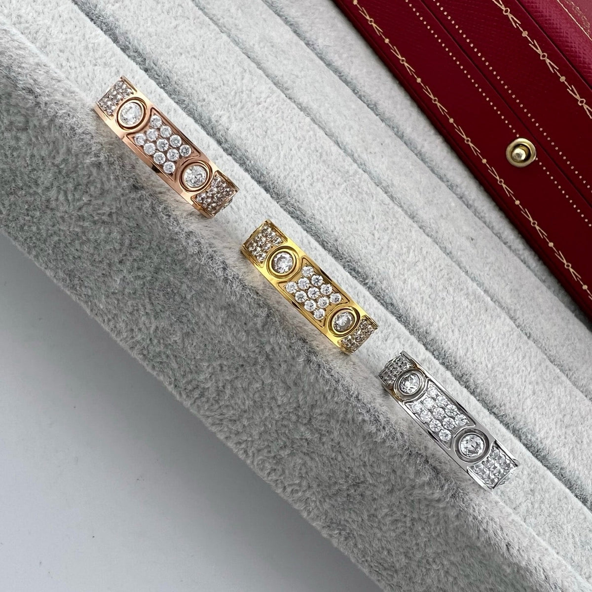 [Cadisa] LOVE 5.5MM FULL-PAVE 6-DIAMOND RING