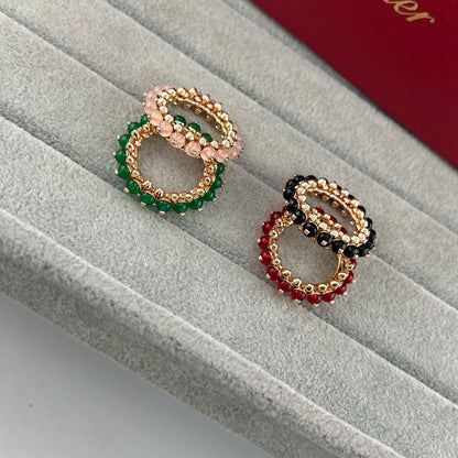 [Cadisa] CLASH 7.9MM AGATE CHALCEDONY RING