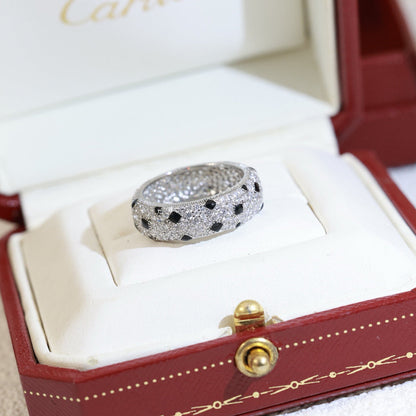 [Cadisa] PANTHERE SPOTTED FULL DIAMOND RING