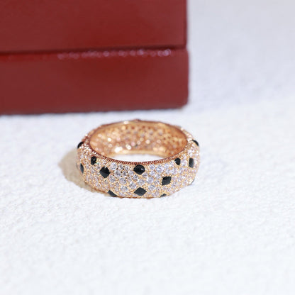 [Cadisa] PANTHERE SPOTTED FULL DIAMOND RING