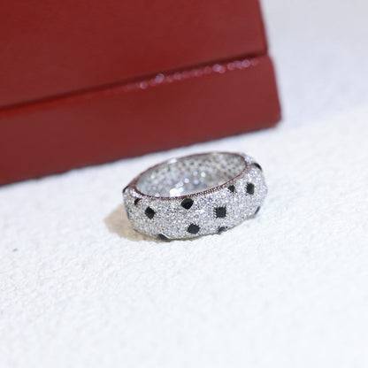 [Cadisa] PANTHERE SPOTTED FULL DIAMOND RING