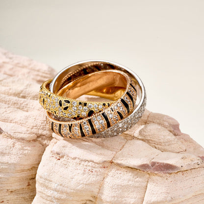 [Cadisa] TRINITY  RING LEOPARD PRINT