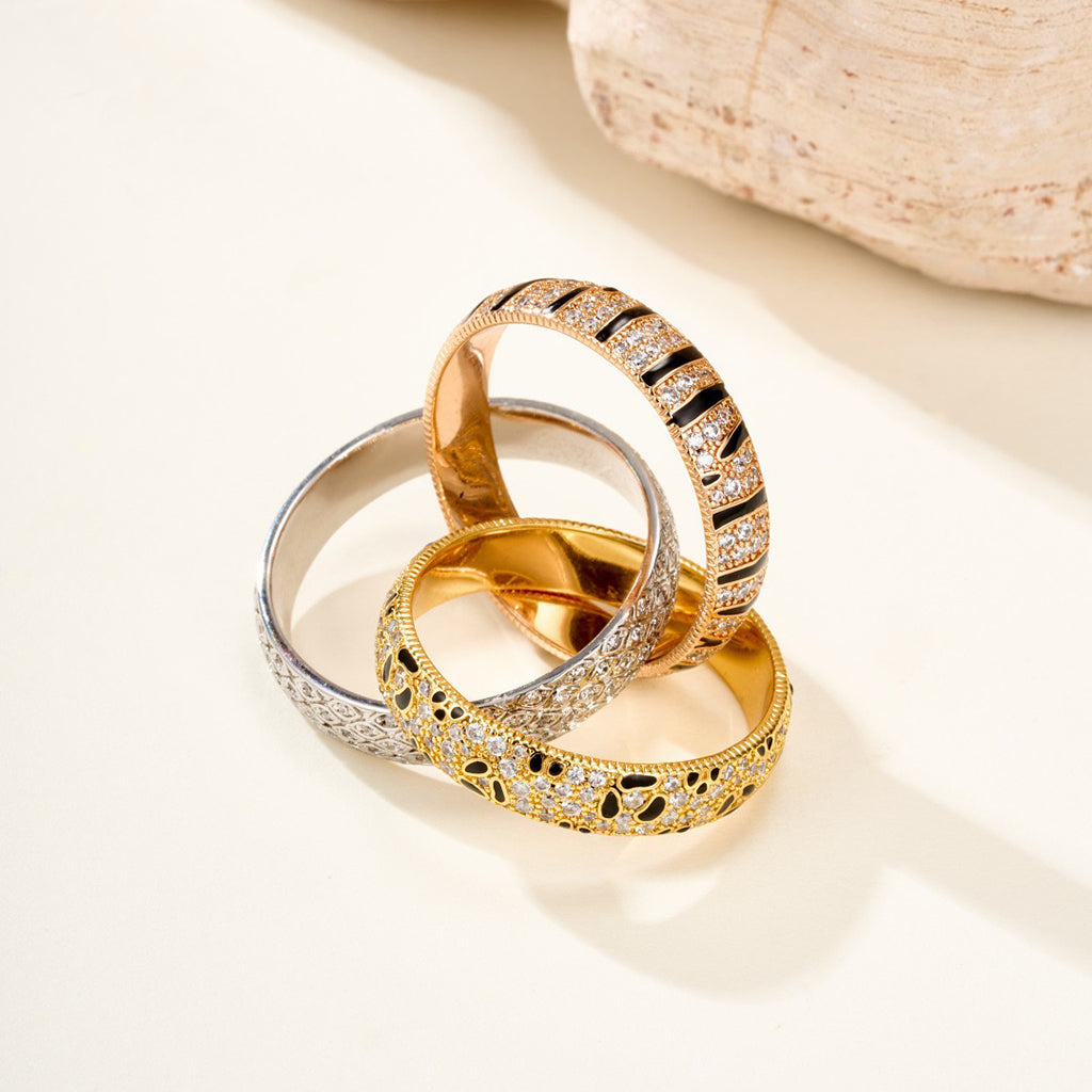 [Cadisa] TRINITY  RING LEOPARD PRINT