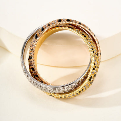 [Cadisa] TRINITY  RING LEOPARD PRINT