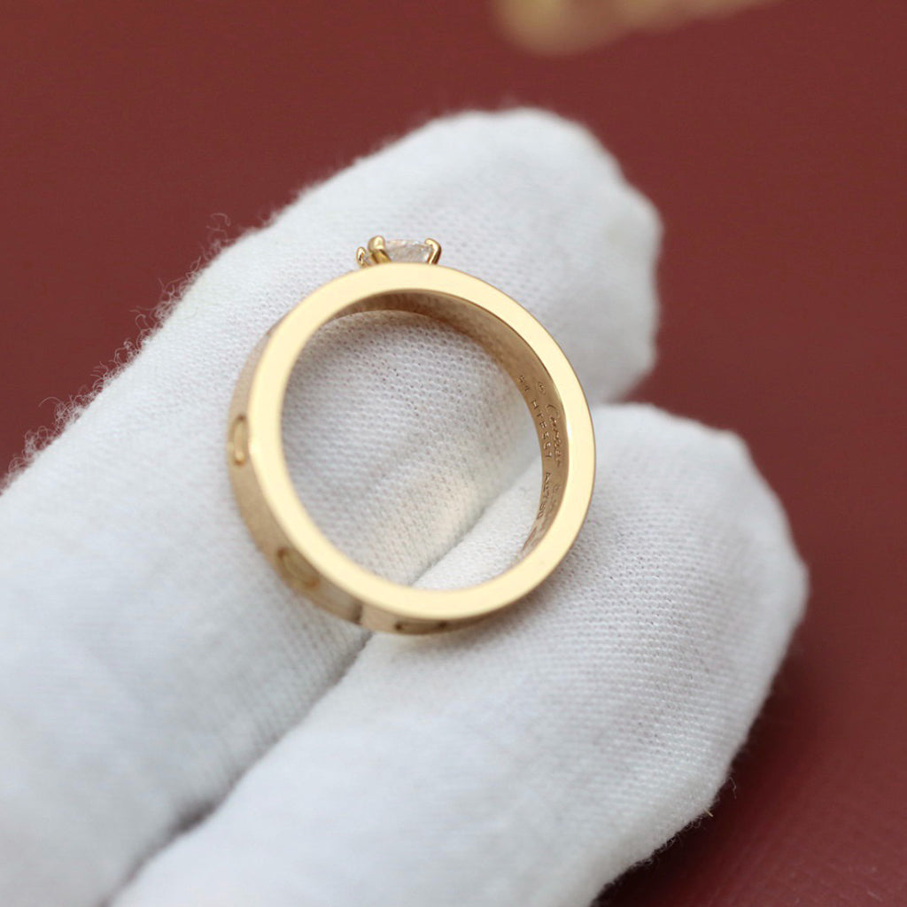 [Cadisa] LOVE RING 3.6MM 1 BIG DIAMOND
